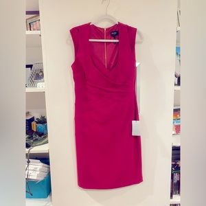 NWT: super flattering, pink/red cocktail dress.  And free shipping!